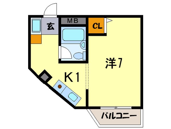 辻マンションの物件間取画像